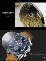 Reloj De Pulsera Deportivo Para Hombre BENYAR 2024 Nueva Marca De Lujo Acero Inoxidable Resistente Al Agua Y Al Choque Cronógrafo - details 6