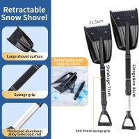 Shovel De Nieve Portátil Desmontable Antideslizante No Congela Herramienta De Eliminación De Nieve Manual Ligera Y Sólida - details 0