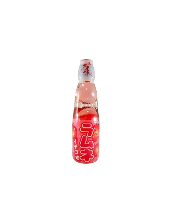 COMIDA BEBIDA JAPONESA ASIATICA HATA-KOSEN Ramune sabor FRESA Refresco 200 ml - 1