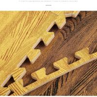 Alfombra De Piso De Espuma Con Patrón De Madera Superiormente Suave Y Duradera Para Área De Juego De Bebé Y Dormitorio 30*30cm Unisex - details 19