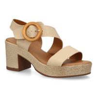 PuntoSalao Sandalias beige de tacón y plataforma para mujer VR5-1612 - details 1