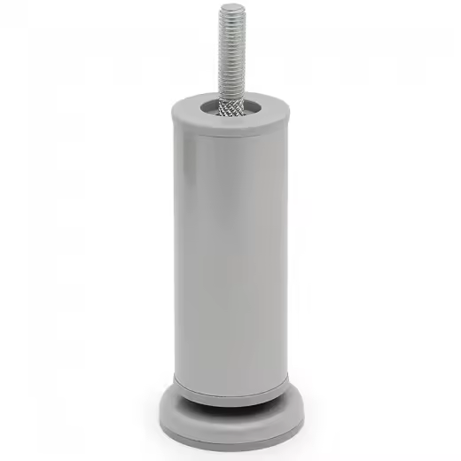 Pata Metálica Kaola D42 H120 M10 R9006 para Muebles - Resistente y de Alta Calidad - 1