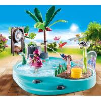 PLAYMOBIL Piscina Divertida con rociador de Agua funcional para llenar la ducha o la pistola (70610) - details 3