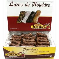 N / Lazos Hojaldre Bombon Jesus - 2,5 Kilos - Cubiertos de Chocolate - Artesanos - details 0