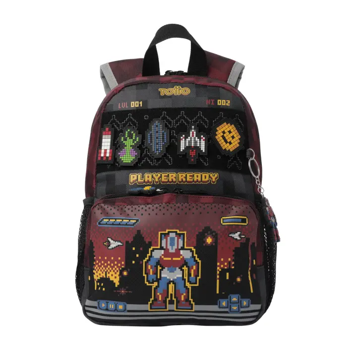 Totto Mochila infantil  Digibot -Dimensiones:24.5 x 32 x 11 cm-Material:Poliester - 1