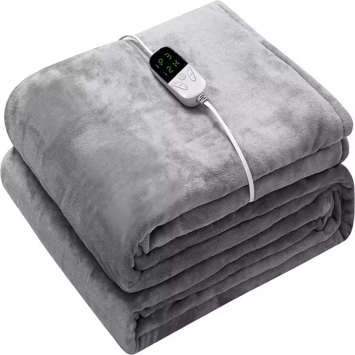 Manta Eléctrica Gruesa de doble cara con control De Temp y temporizador ajustable, nuevo estilo de Invierno, Dos tamaños y dos Colores para elegir - 1