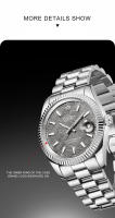 Reloj Mecánico Para Hombre CADISEN Lujo C3 Luminoso AR Cristal De Zafiro MIYOTA 8215 Resistente Al Agua 100M Regalo - details 7