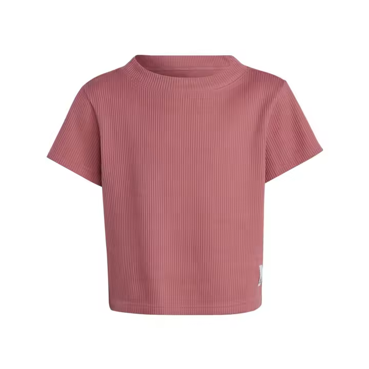 adidas - Lounge Waffle Knit Loose HR5846 - Camiseta de manga corta - Niña - 1
