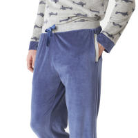 J&J Brothers-Pijama invierno manga larga terciopelo JJBDP5300 para Hombre