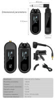 Sistema De Micrófono Para Saxofón Sin Cables Con Clip Instrumento De Transmisión De 100 Pies Recargable M-03 De NILUNWEI - details 14