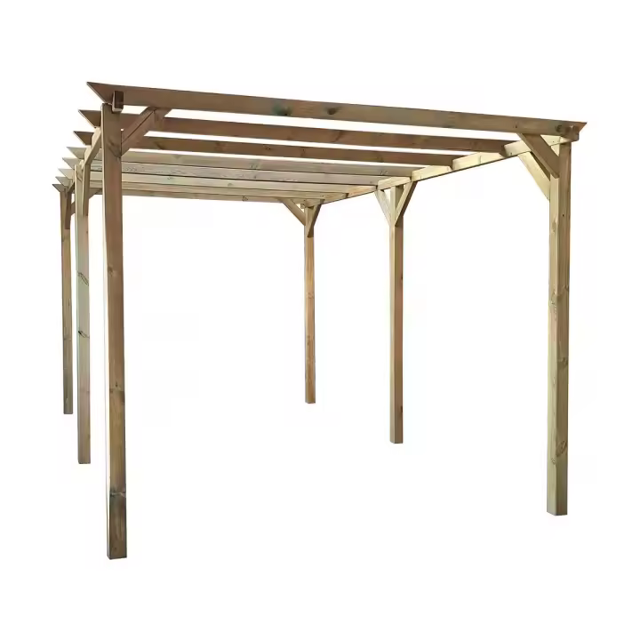 Carport de madera "Solar II" 3 x 5 x 2,4 - 1