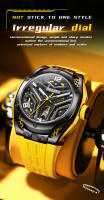 Reloj Automático Para Hombre GELATU 6007 Con Correa De Silicona Profundidad De Resistencia Al Agua Nueva Tendencia Reloj De Pulsera Skeleton Luminoso Para Diversión - details 3