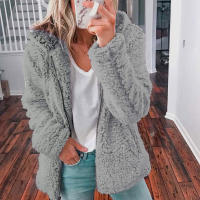 Nueva Chaqueta De Mujer Con Capucha Y Cremallera Abrigo Grueso Y Cálido De Fieltro Sólido Largo Y Suelto Para Invierno Moda Femenina Con Bolsillos Y Cierre De Cremallera - details 7