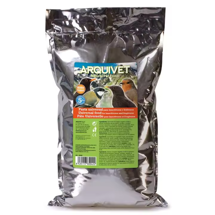 Pasta Universal para Insectívoros y Frutívoros - 5 kg ARQUIVET - 1