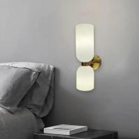 Lámpara De Pared LED Nórdica Tricolor Vidrio Dormitorio Lámpara De Noche Sala De Estar Pasillo Foyer Creativa Sconce Iluminación Fixación - details 2