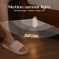 Lámpara De Noche LED Con Sensor De Movimiento Recargable Para Inodoro Dormitorio Pasillo Escaleras Armario Baño Luz De Pie - details 4