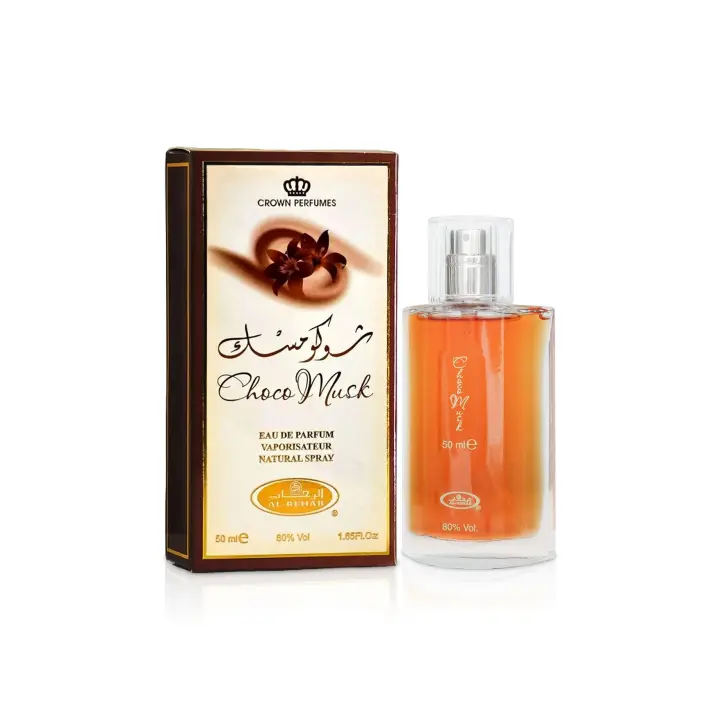 Perfume femenino árabe Choco Musk 50ml Crown Perfumes ,Fragancia femenina chocolate ,dulce ,vainilla, Colonia de mujer oriental NOVEDAD 50ML - 1