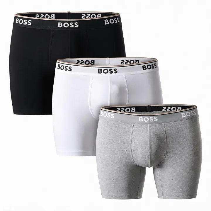 Hugo Boss-Pack 3 Bóxer Hombre de Algodón Elástico 50538142 - 1