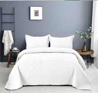 Textil-home Colcha Lisa para Cama 90/105/135/150/ 100% Microfibra Extra Suave  Cubrecama Fina para Primavera Verano y Entretiempo Incluye Funda de Cojín - details 0