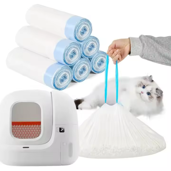 Bolsas De Basura Para Litter Box Auto Limpieza Petkit Pura X Max/ Max2 Liners De Plástico Grueso Portátiles Para Deshejo De Gatos - 1