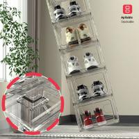 LUTODY - Organizador de Zapatos Transparentes Pack 2 Cajas Apilables para Armario - details 4