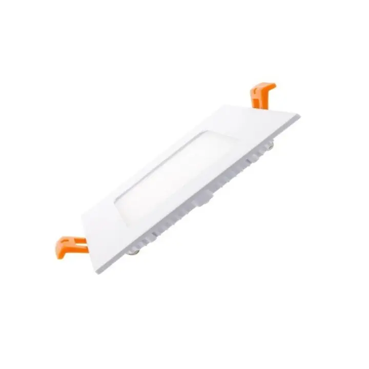 FACTORLED DOWNLIGHT LED EMPOTRABLE CUADRADO 8W OSRAM, PLACA SLIM, PANEL EXTRAPLANO TECHO MARCO BLANCO, GRAN LUMINOSIDAD, LUZ BLANCA 3000K-4000K-5700K - 1