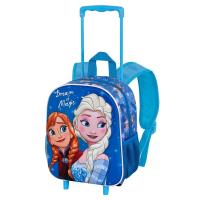 Trolley Frozen 3D Infantil, Mochila Carro  Frozen 3D Pequeña, Mochila Carrito Frozen, Mochila con Ruedas Frozen, Niña, Niño, Infantil, Licencia 100% Oficial, Color Azul, 31x 26 x 11 cm, Karactermania - Kiglam - details 0