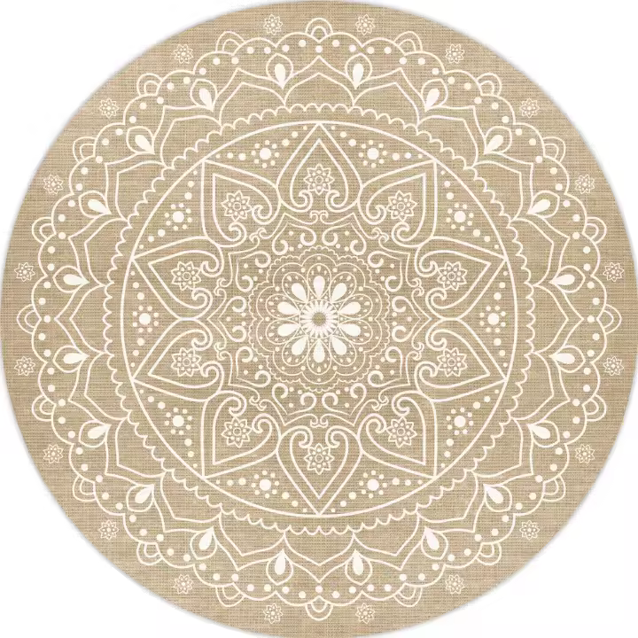 VINILIKO, set de 4 individuales Mandala Delhi 4u-[Diam] 40 cm - 1