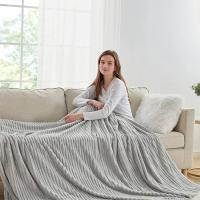 Manta Pequeña Para Una Persona 70x100cm En Color Sólido De Seda Coral Suave Y Cálida Manta De Plush Adecuada Para El Clima Acondicionado - details 2
