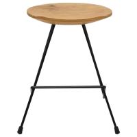 vidaXL Taburetes de cocina 2 unidades madera de teca maciza - details 4