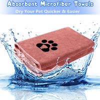 Toalla Para Mascotas Pequeñas 1pcs Toalla De Baño Suave Para Perros Y Gatos Absorción De Agua Limpieza De Mascotas Tamaño 35x75cm - details 3