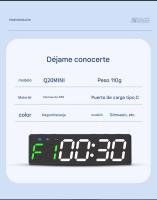 Reloj de entrenamiento con Barería, mini temporizador portátil de Gimnasio con imán incorporado para gimnasio en casa, programable - details 3