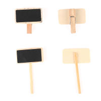 Tablero De Madera Negro Mini 50 Piezas Rectángulo Panel De Clips Etiquetas De Memorias Sin Marco Tipo De Estilo Móvil - details 10