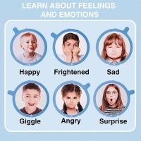 Juguete Educativo Para Niños Simulación De Expresiones Emocionales Juego De Rompecabezas De Desarrollo Early Education Mirador De Emociones - details 2