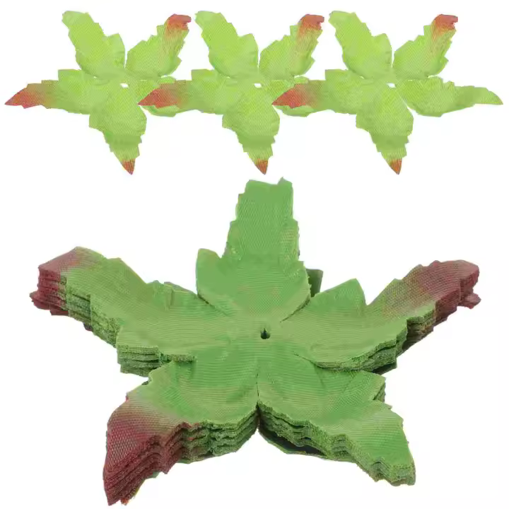 50 Pcs Artificial Torus Calyxes Receptacles Fabric Sepals Petals Para DIY Flores Plantas Cloth Rose Materials Fresh - 1