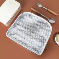 Linda Bolsa de dibujos animados en 3D Bolsa de comida de trabajo de oficina con aislamiento de tela Oxford Bolsa de almuerzo para estudiantes Bolsa de almuerzo, Pollo Lindo Amarillo - details 3