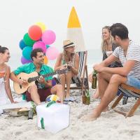 Contenedor de agua plegable de 20 l con grifo, transparente, portátil y plegable, ideal para oficina, camping, jugos y cócteles. - details 1