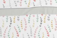 🌟 Juego de Sábanas Burrito Blanco Kids 50% Algodón - Diseño de Corazones para Camas de 90 y 105 cm 🌈Modelo 180 Gris - details 4