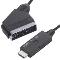 Cable Adaptador Convertidor De Vídeo Y Audio SCART a HDMI 1080P Para HDTV Sky Box STB Entrada SCART Salida HDMI Plug Play - details 8