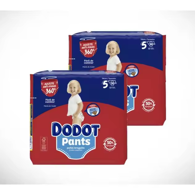 Varios Pants Dodot T-5 Pack de 2 Pañales Desechables 12-17KG - 30 Unidades - 1