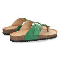 PuntoSalao Sandalia esclava plana mujer color verde - details 2