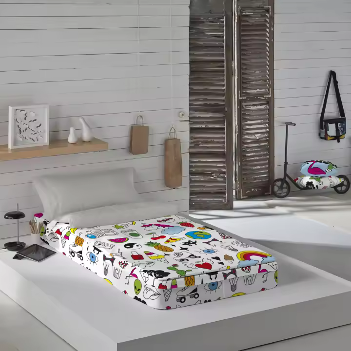 SACO NORDICO INFANTIL 100% ALGODÓN CON RELLENO COOL ICONS COSTURA FABRICADO EN ESPAÑA - 1