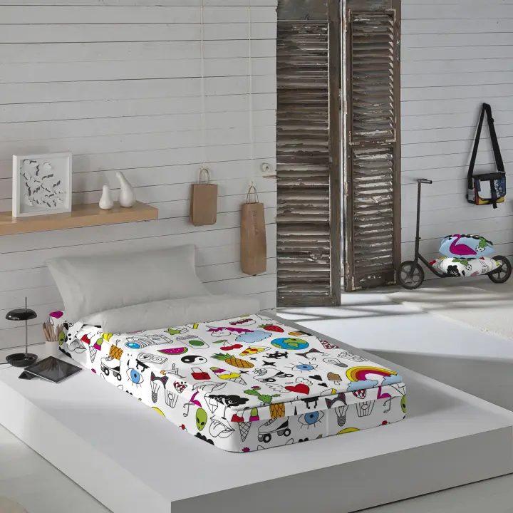 SACO NORDICO INFANTIL 100% ALGODÓN CON RELLENO COOL ICONS COSTURA FABRICADO EN ESPAÑA - 1