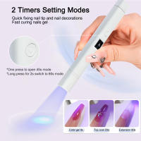 Lámpara LED UV Para Uñas Mini Lámpara De Secado Profesional Para Manicura Arte De Uñas Portátil Secador De Uñas Ultravioleta Con Soporte - details 2