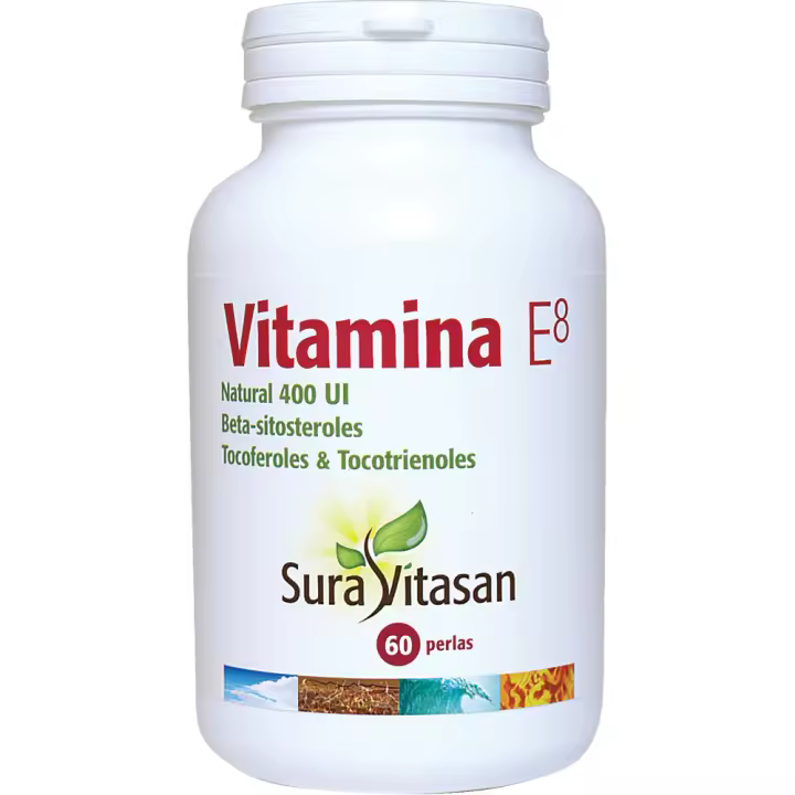 Vitamina E8 Natural 60 perlas  Sura Vitasan - 1