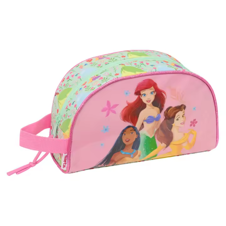 Neceser de Viaje Disney Princess Bloom Verde Rosa 26 x 16 x 9 cm - 1