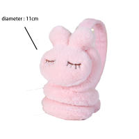 Orejeras de invierno con bonitos dibujos de animales para niños y niñas Orejeras de piel artificial suave - details 1