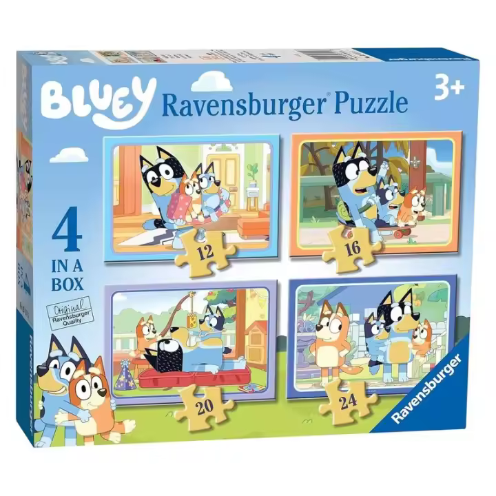 Bluey 4 Puzzles en 1 de 10, 12, 14 y 16 piezas 3111 5 RAVENSBURGER - 1
