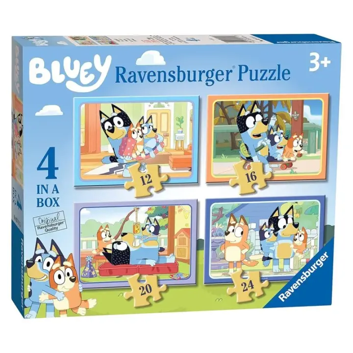 Bluey 4 Puzzles en 1 de 10, 12, 14 y 16 piezas 3111 5 RAVENSBURGER - 1
