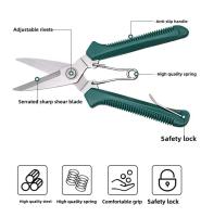 Tijeras De Poda Rectas De 190mm Con Mango Antideslizante Acero Inoxidable Para Jardín Y Bonsái Herramienta Manual De Uso Doméstico - details 4